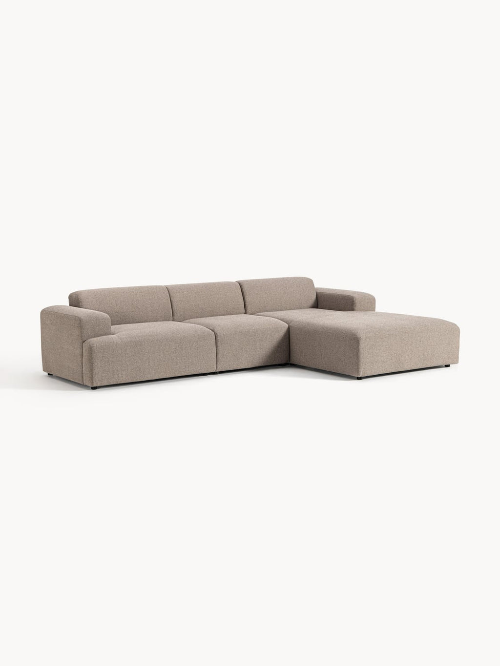 Melva Corner Sofa (4-seater) — Warm Grey