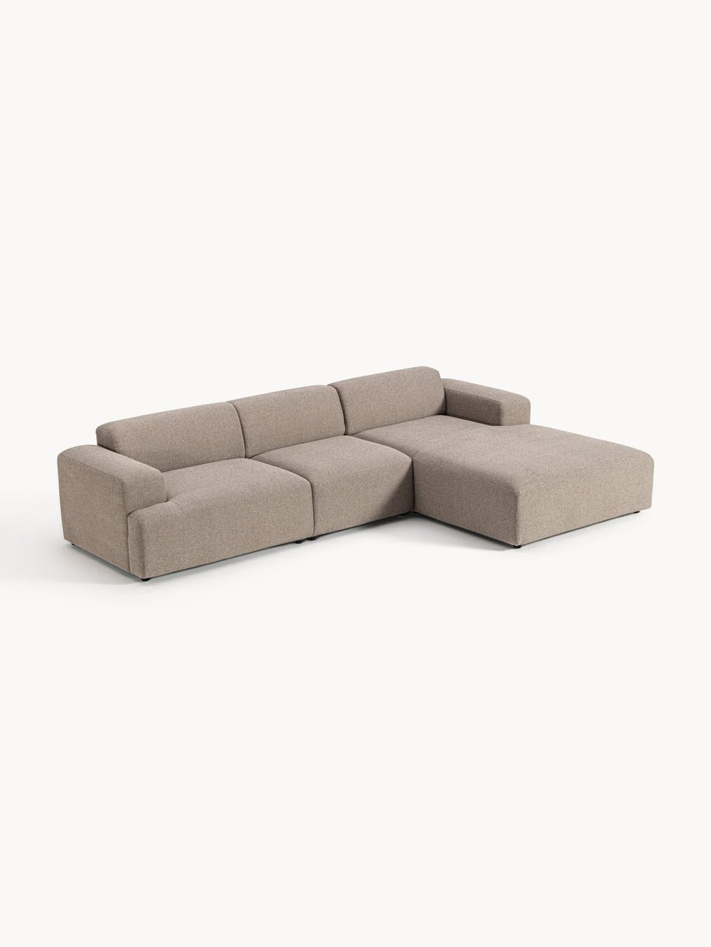 Melva Corner Sofa (4-seater) — Warm Grey
