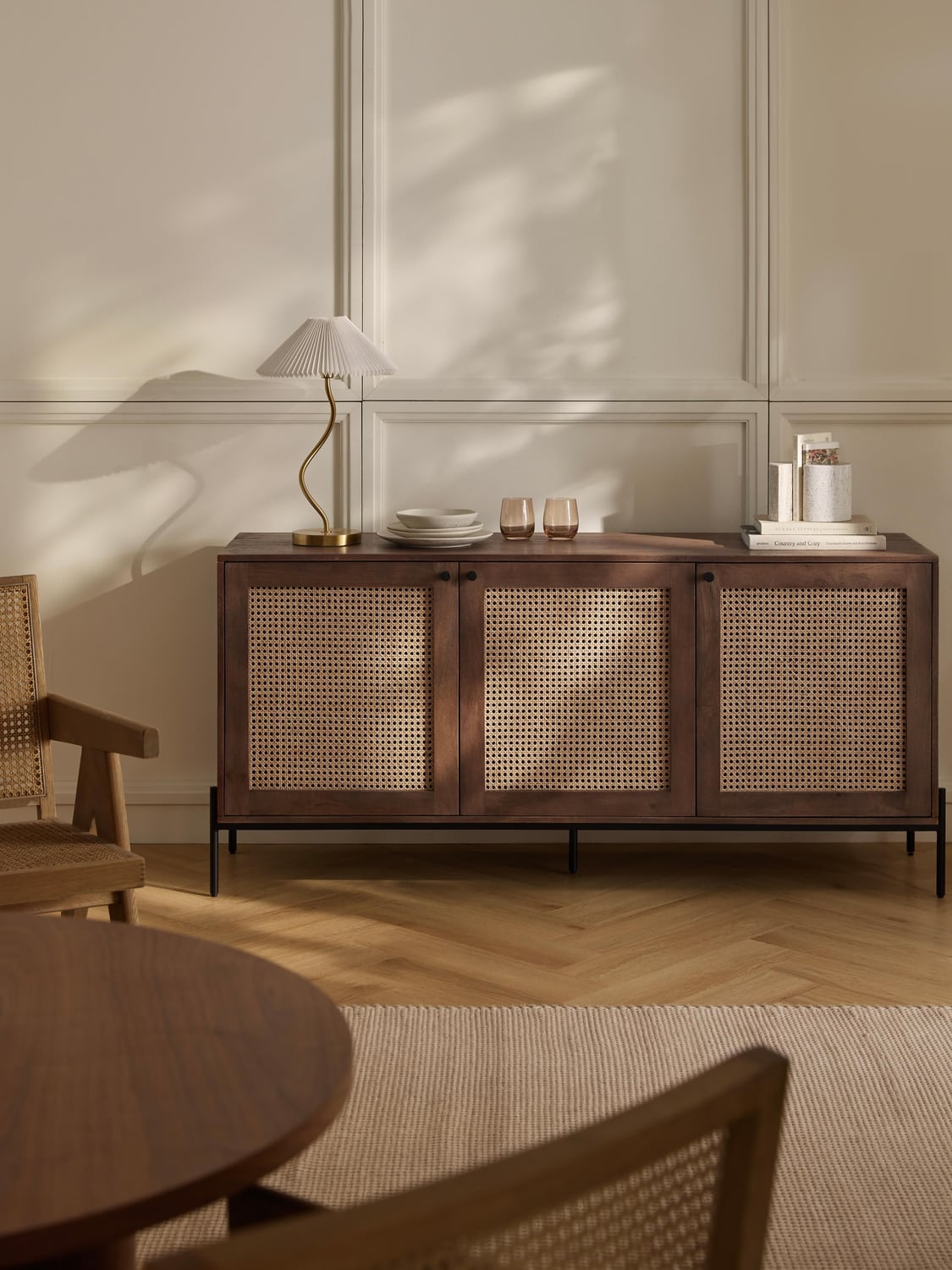 Vienna Sideboard with Viennese Cane — Olive