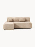 Pao Sofa Bed in Teddy Bouclé with Storage — Sage