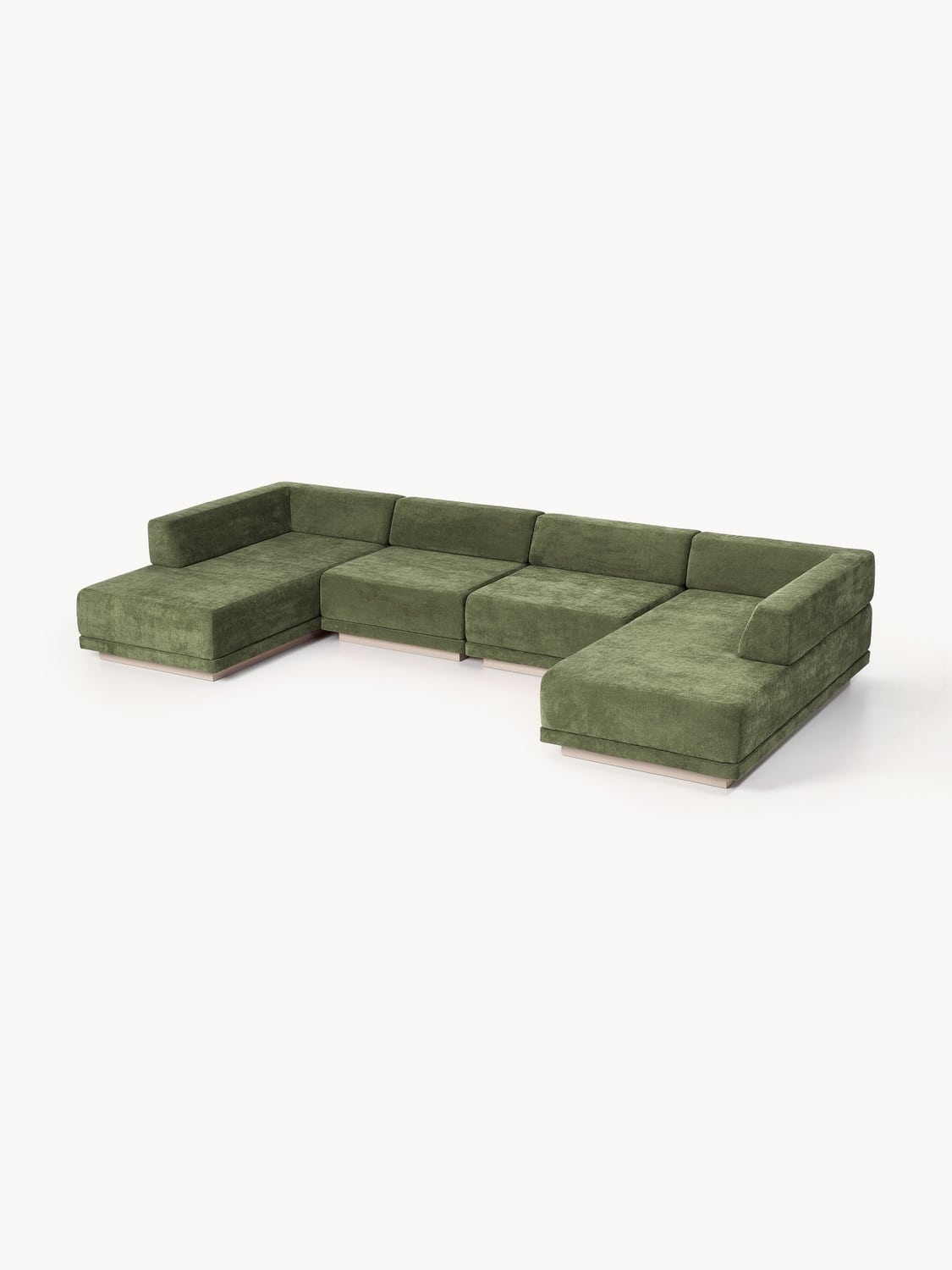 Colin Large Modular Sofa (4-seater) — Khaki