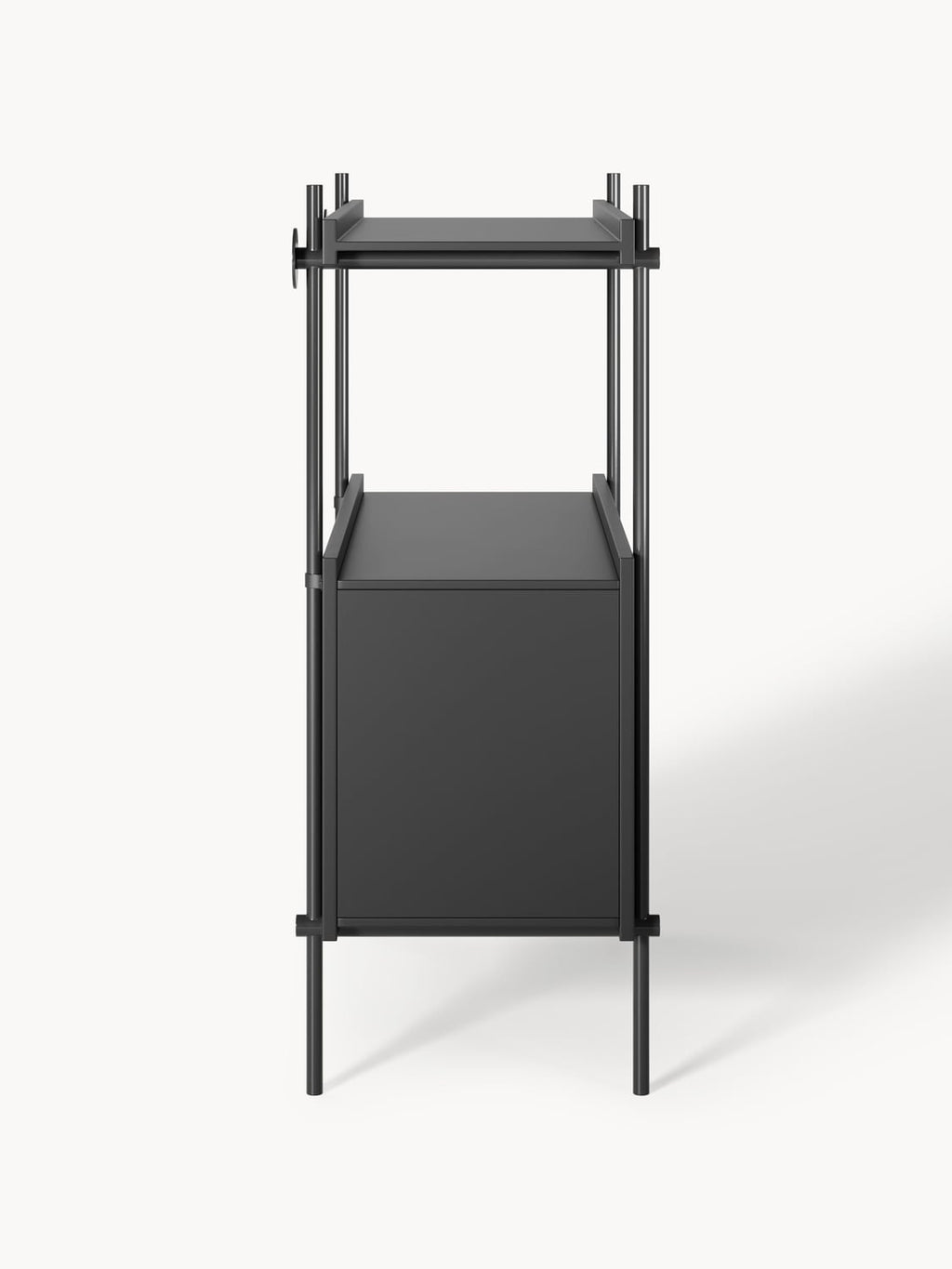 Rio Shelving Unit with Open Storage — Charcoal