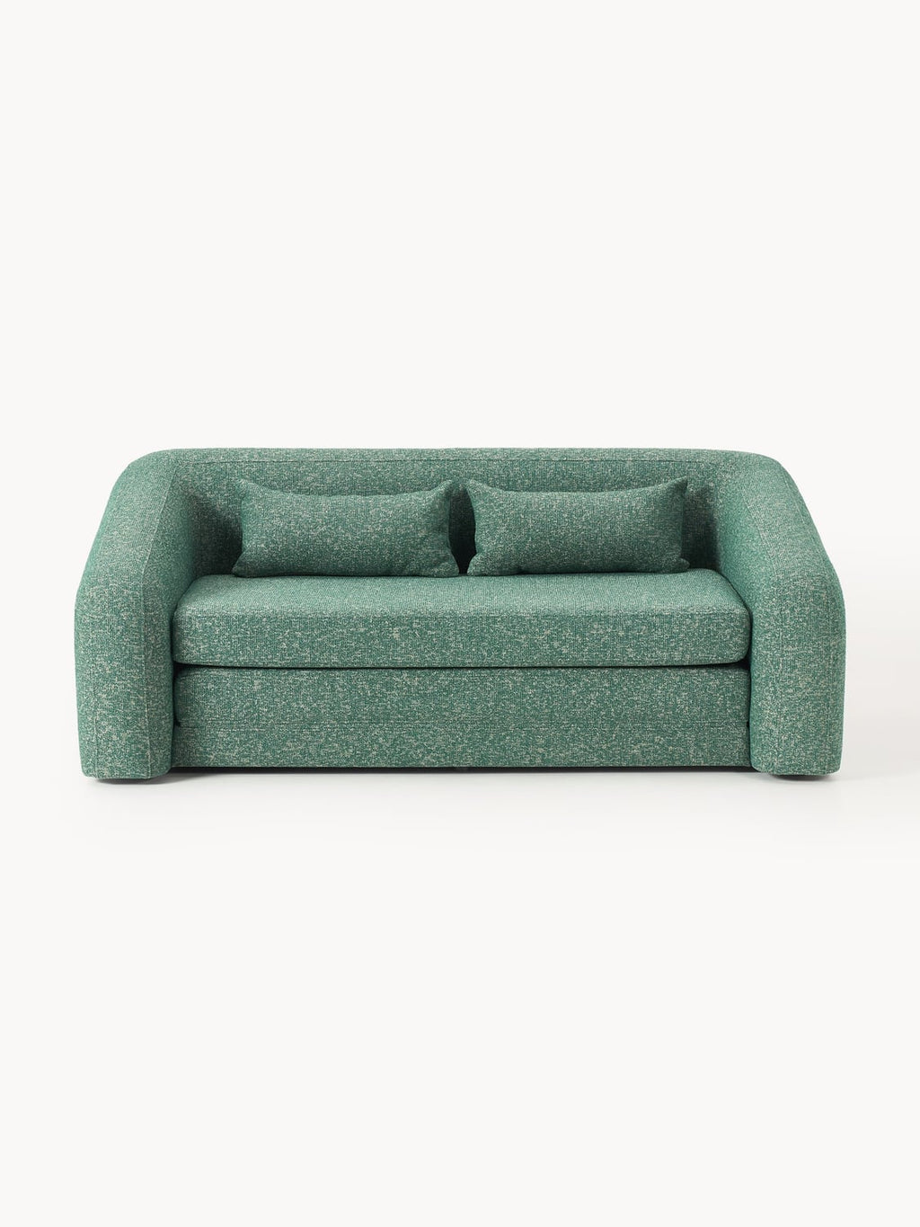 Eliot Bouclé-Sofa Bed (2-seater) — Teal