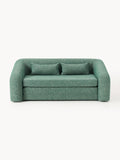 Eliot Bouclé-Sofa Bed (2-seater) — Teal