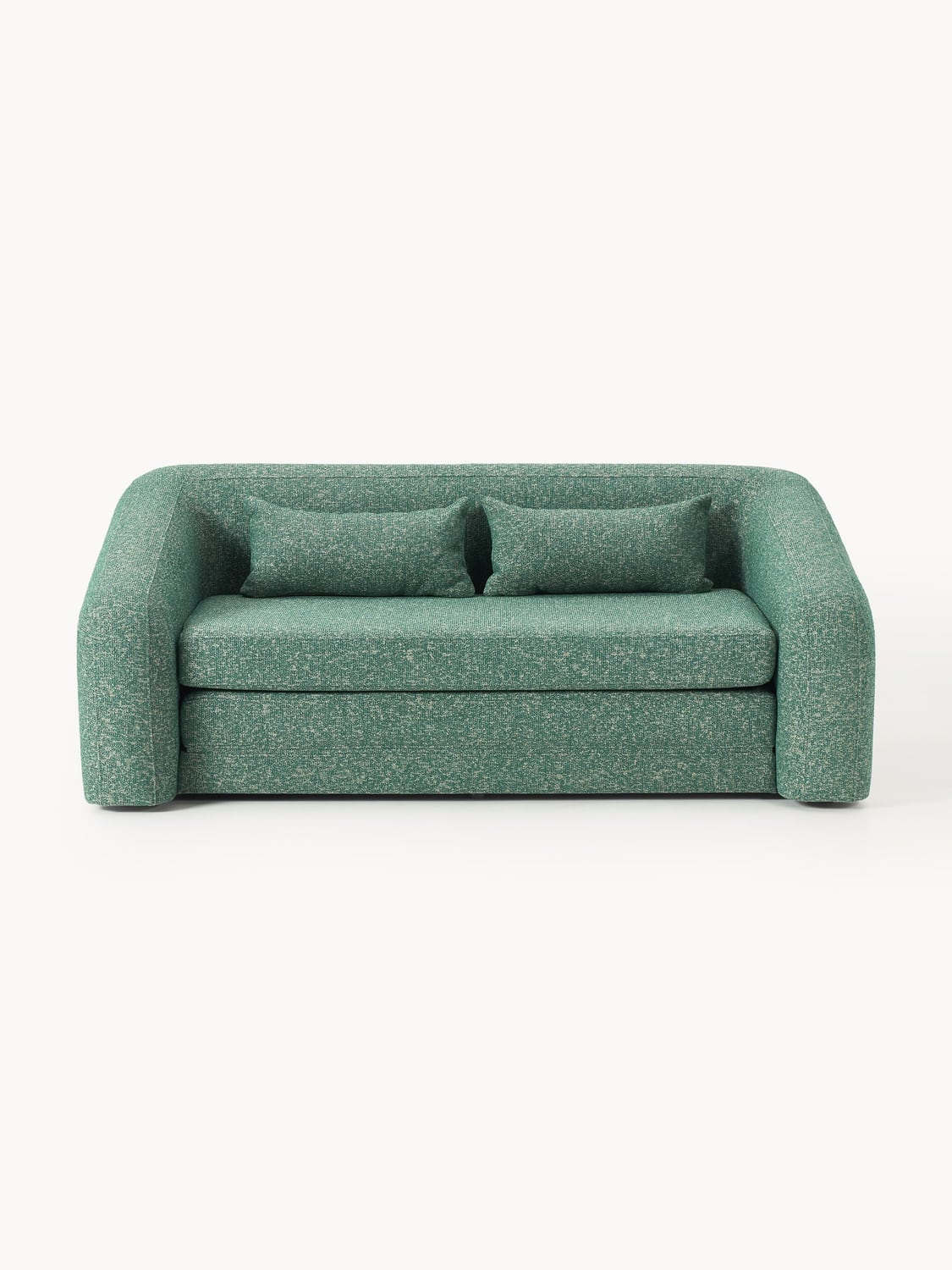 Eliot Bouclé-Sofa Bed (2-seater) — Teal