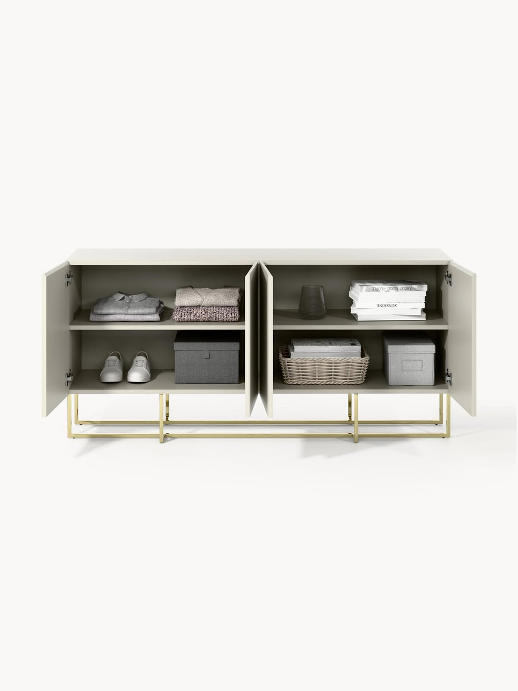 Joe Wooden Sideboard — Light Grey