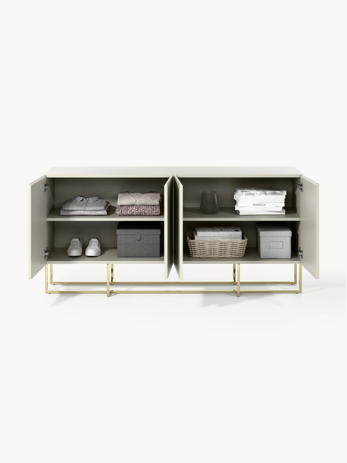 Joe Wooden Sideboard — Light Grey