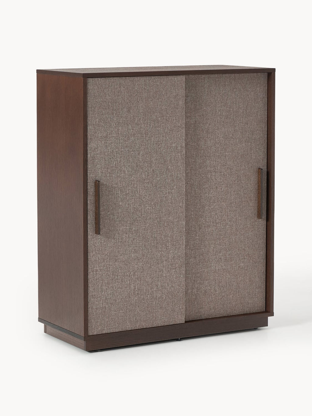Wisp Wood-Highboard with Upholstered Front — Dark Grey