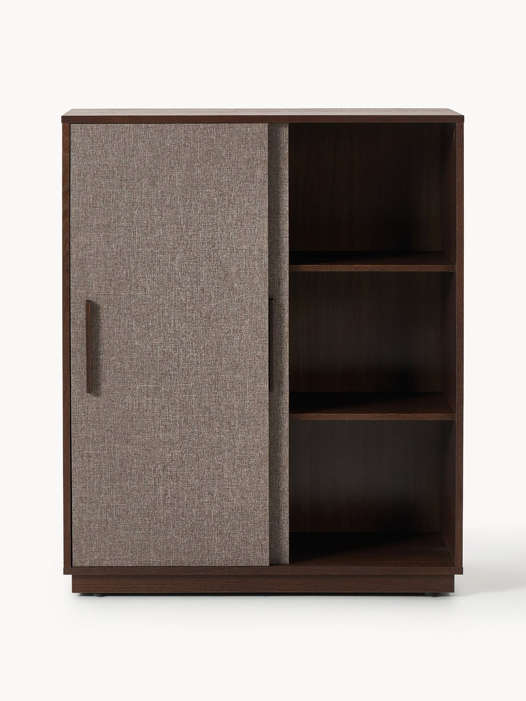 Wisp Wood-Highboard with Upholstered Front — Dark Grey
