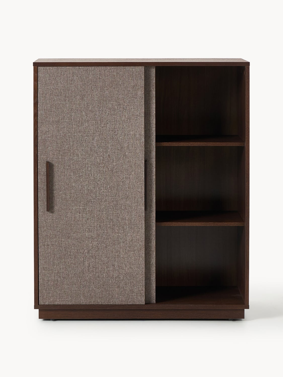 Wisp Wood-Highboard with Upholstered Front — Dark Grey