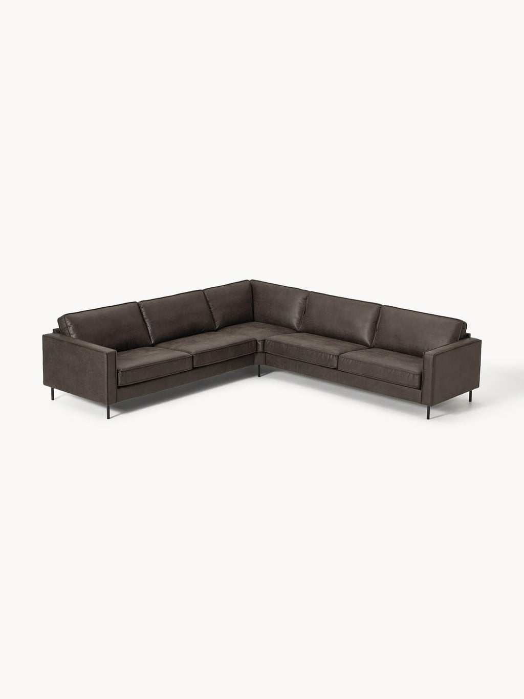 Hunter XL-Leather-Corner Sofa — Green