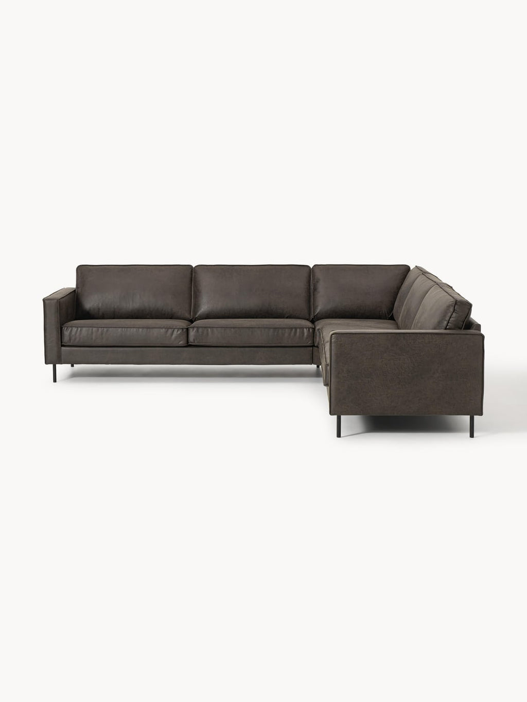 Hunter XL-Leather-Corner Sofa — Green