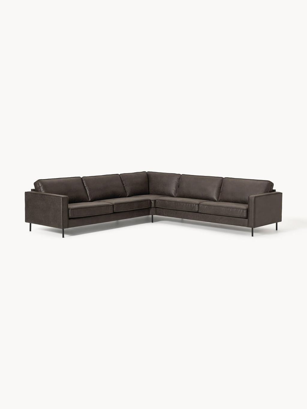 Hunter XL-Leather-Corner Sofa — Green