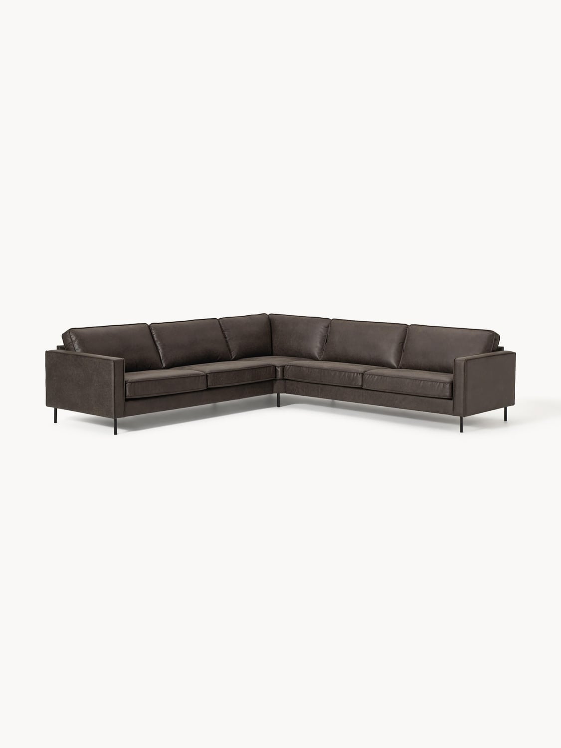 Hunter XL-Leather-Corner Sofa — Green