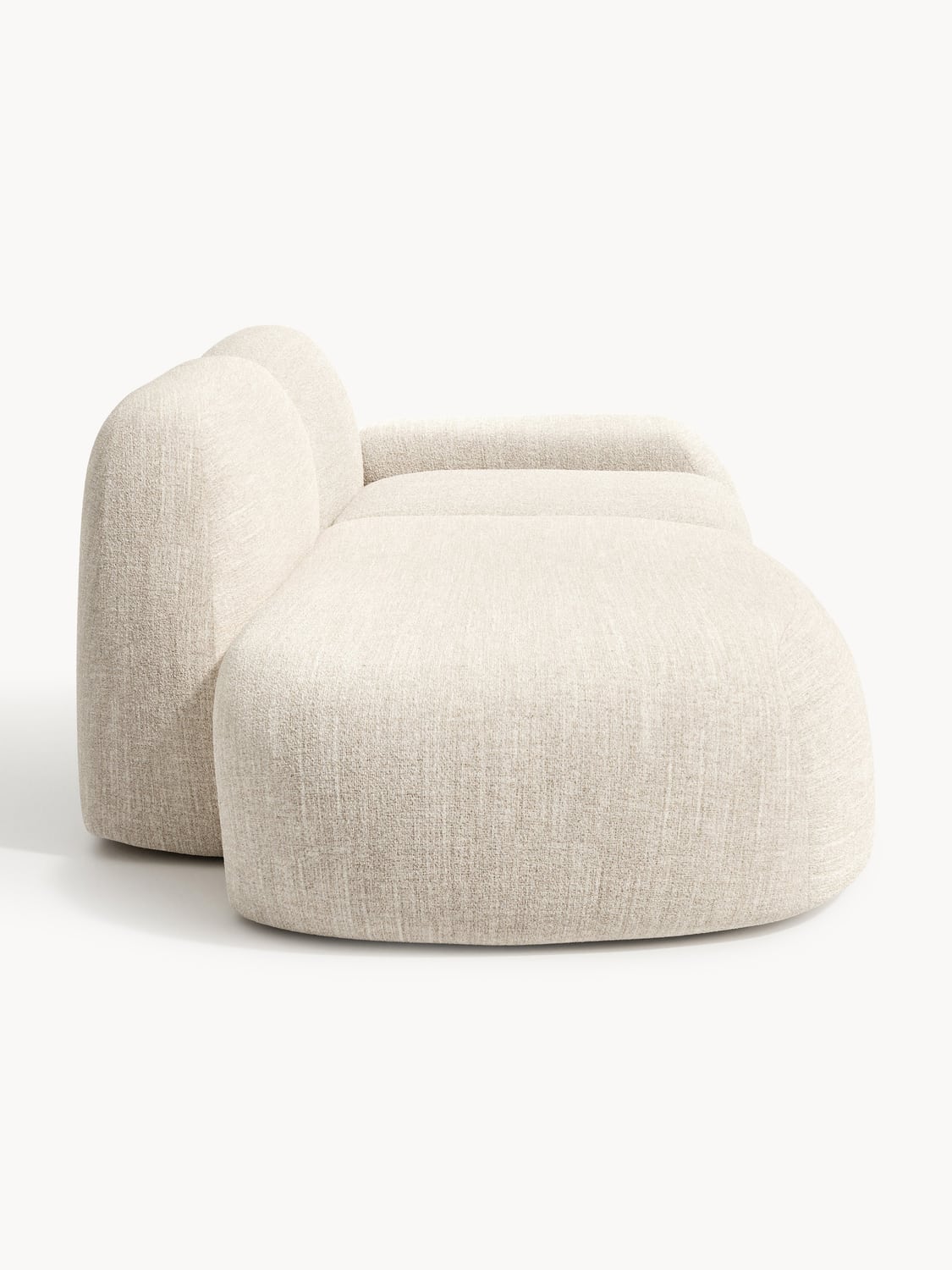 Wolke Modular Bouclé-Chaise (3-seater) — Ivory