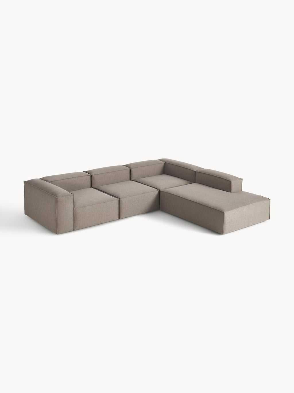 Lennon Modular XL Corner Sofa (4-seater) — Taupe