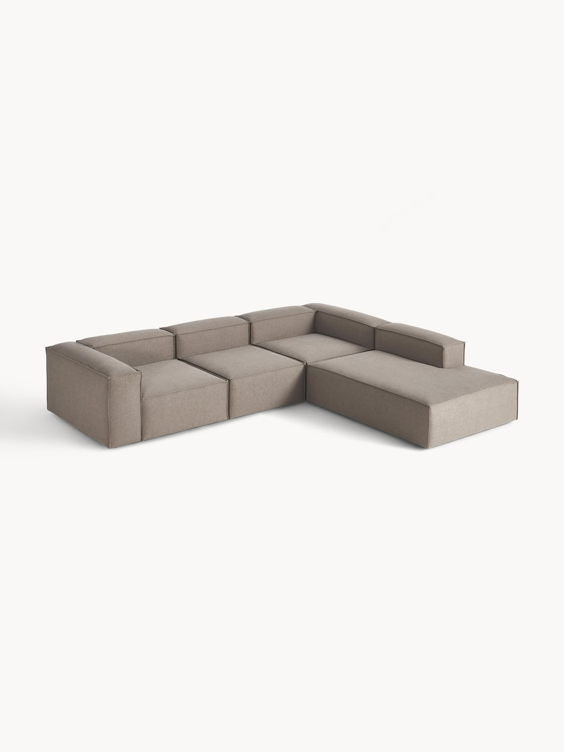 Lennon Modular XL Corner Sofa (4-seater) — Taupe