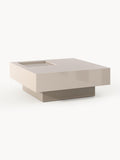 Alessa Coffee Table with Storage, B 90 cm — Oatmeal