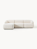 Sofia Modular Bouclé Corner Sofa (3-seater) — Light Grey