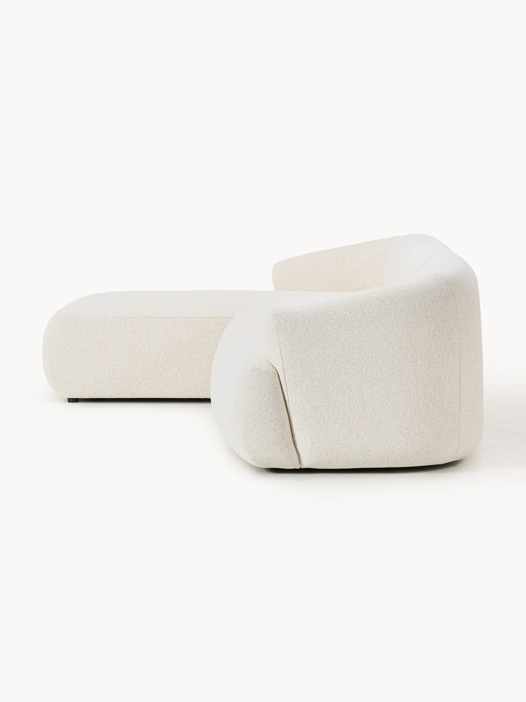 Sofia Modular Bouclé Corner Sofa (3-seater) — Light Grey