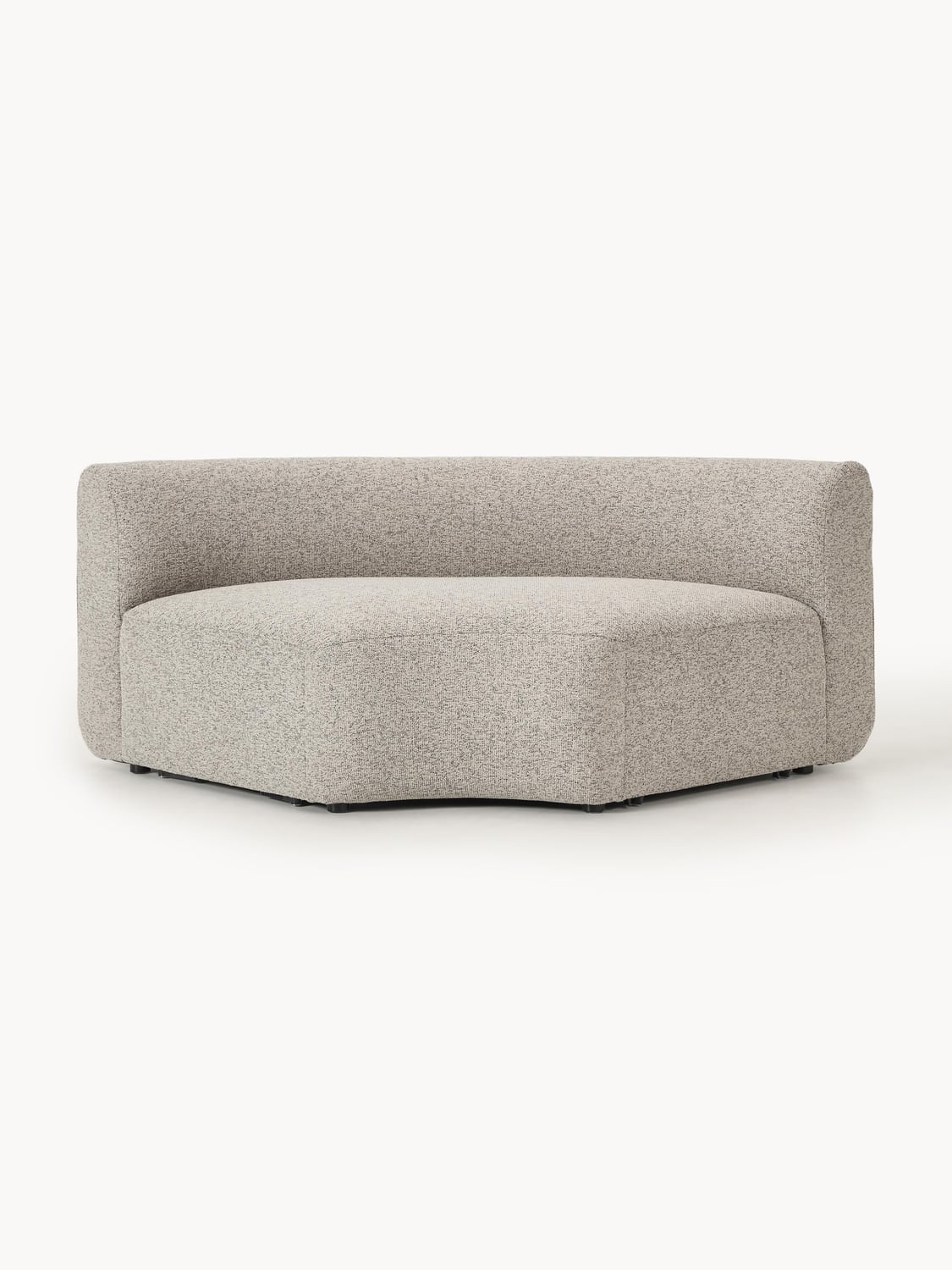 Sofia Round Bouclé Corner Module — Oatmeal