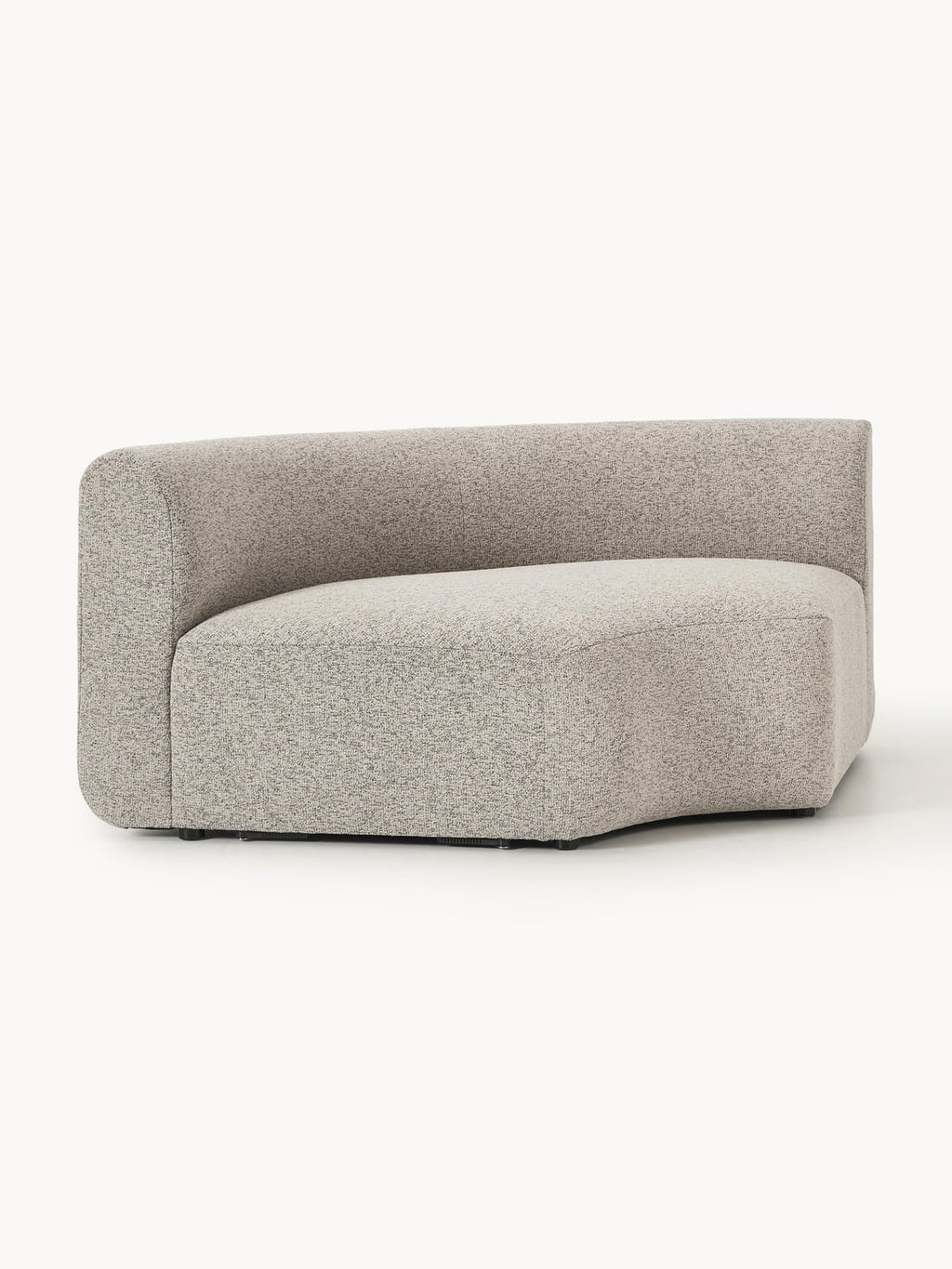 Sofia Round Bouclé Corner Module — Oatmeal