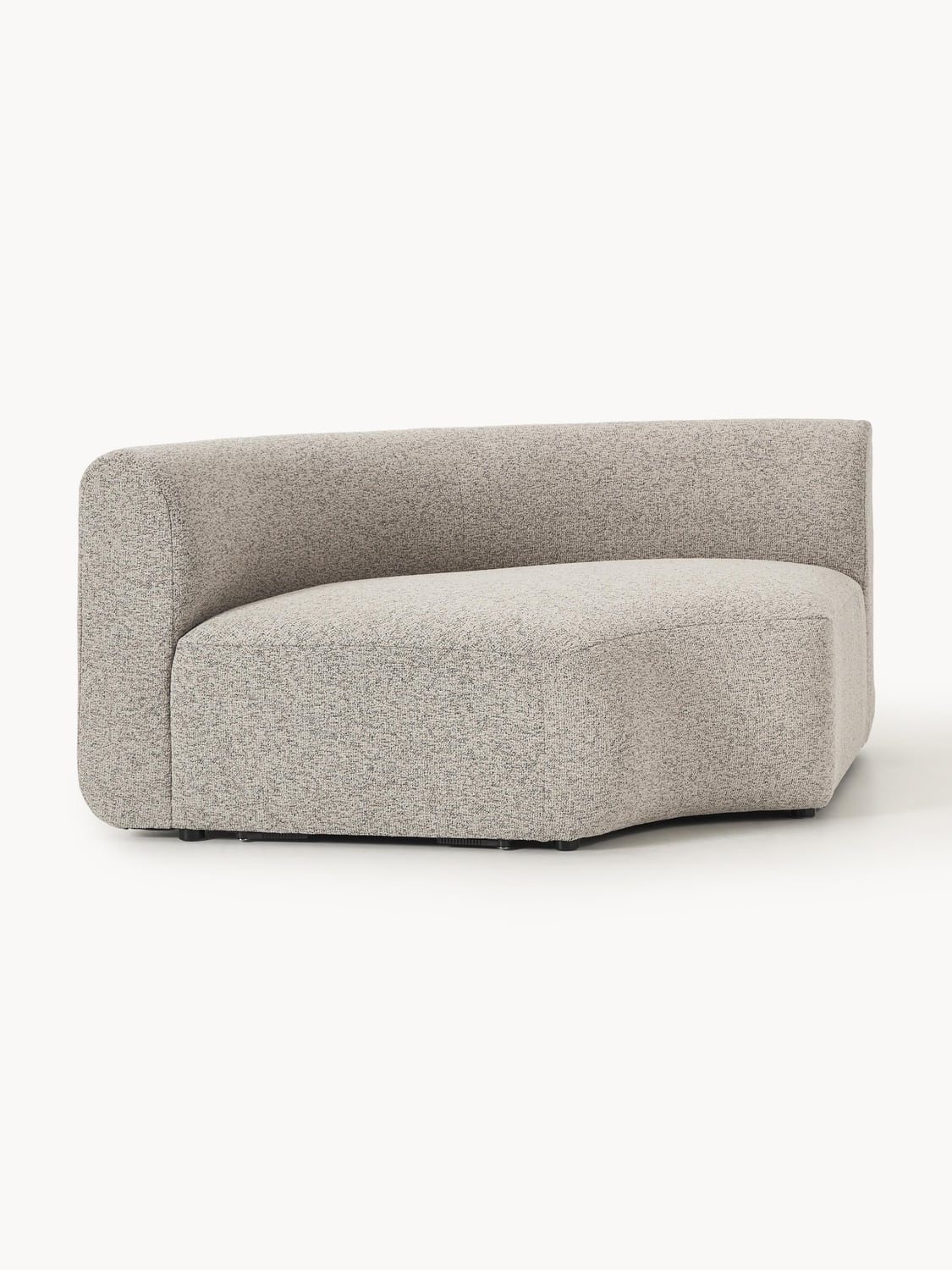 Sofia Round Bouclé Corner Module — Oatmeal