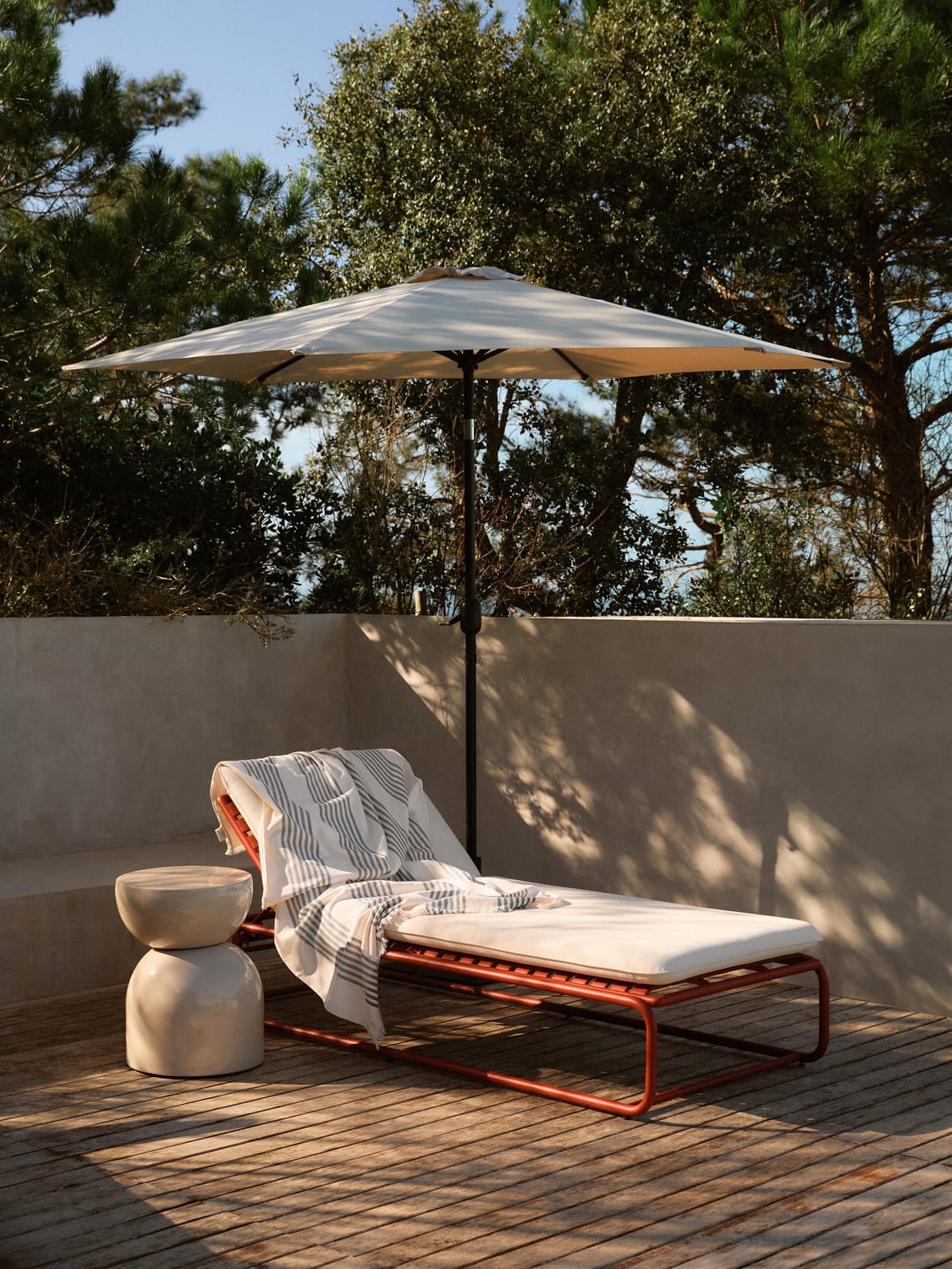 Caio Sun Lounger — Blush