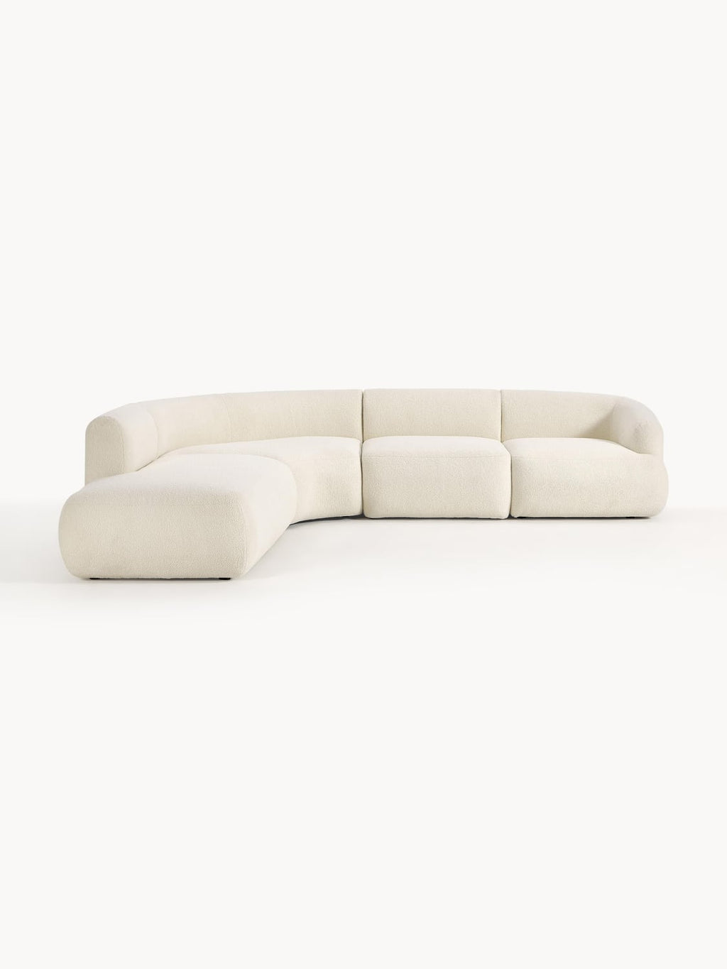 Sofia Modular Teddy-Corner Sofa (4-seater) — Off-White