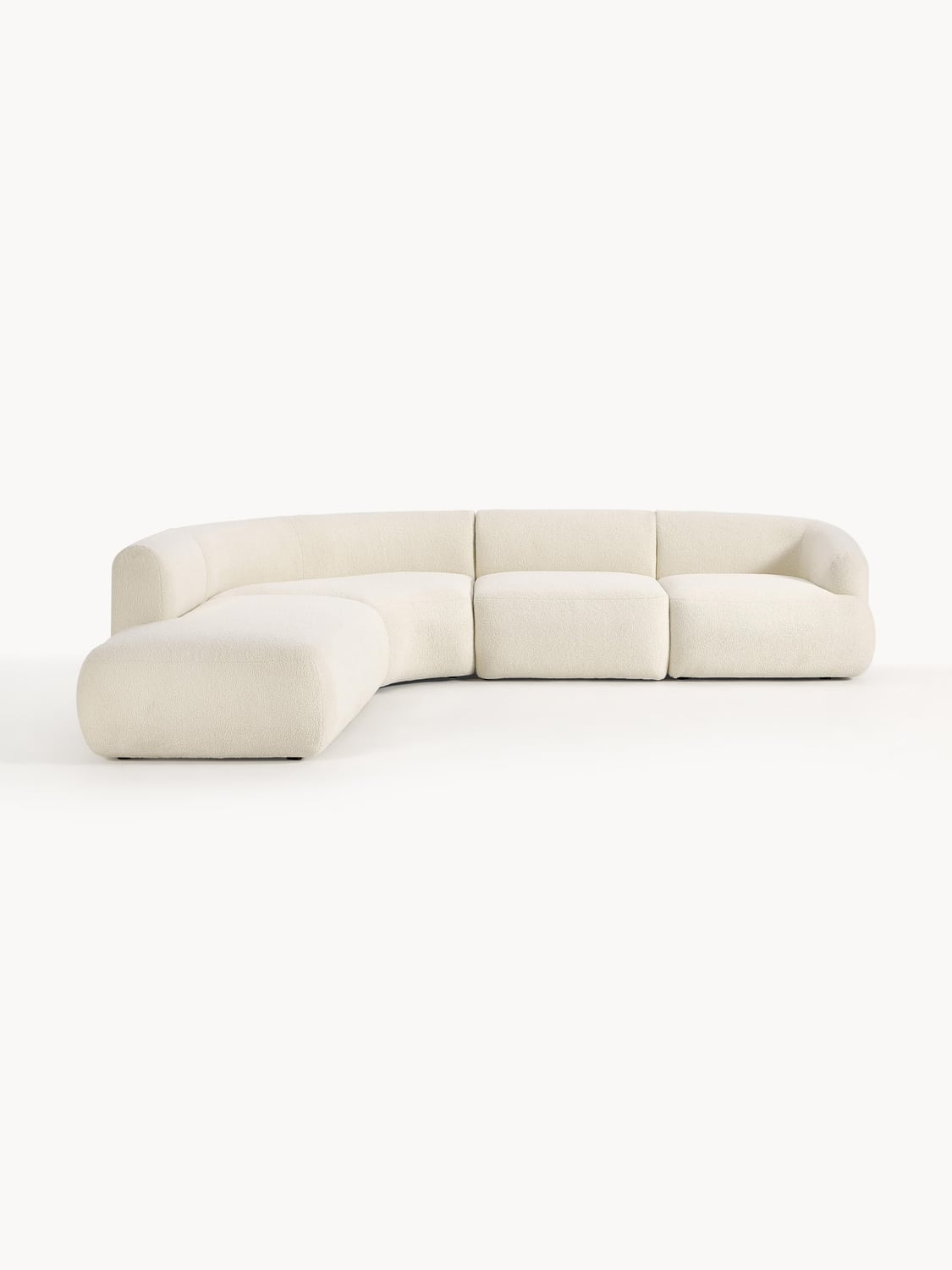 Sofia Modular Teddy-Corner Sofa (4-seater) — Off-White