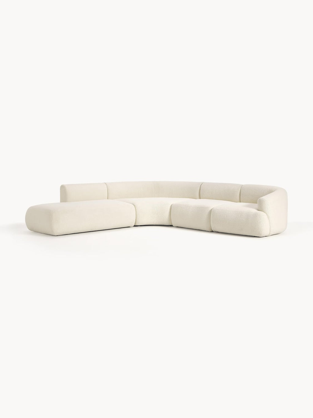 Sofia Modular Teddy-Corner Sofa (4-seater) — Off-White