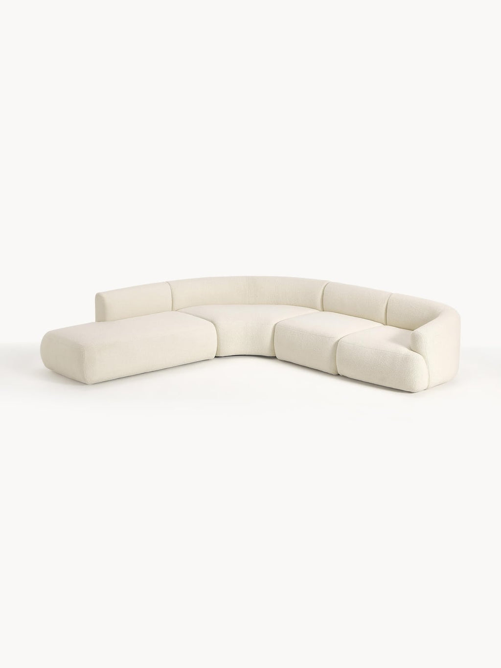 Sofia Modular Teddy-Corner Sofa (4-seater) — Off-White