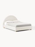 Ebba Upholstered Bed — Light Grey