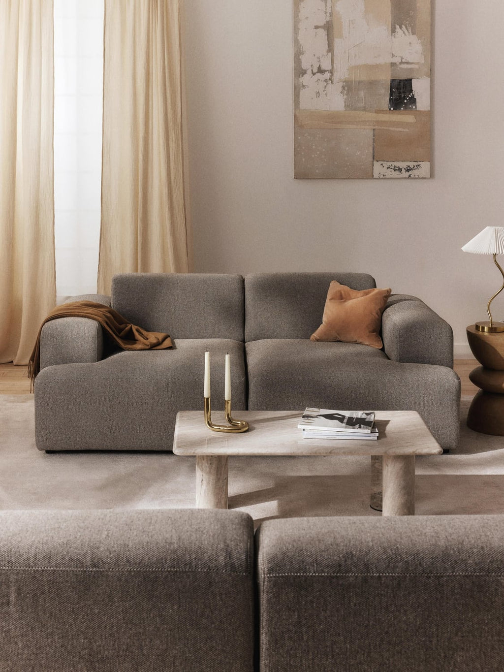 Melva Sofa (2-seater) — Slate Grey