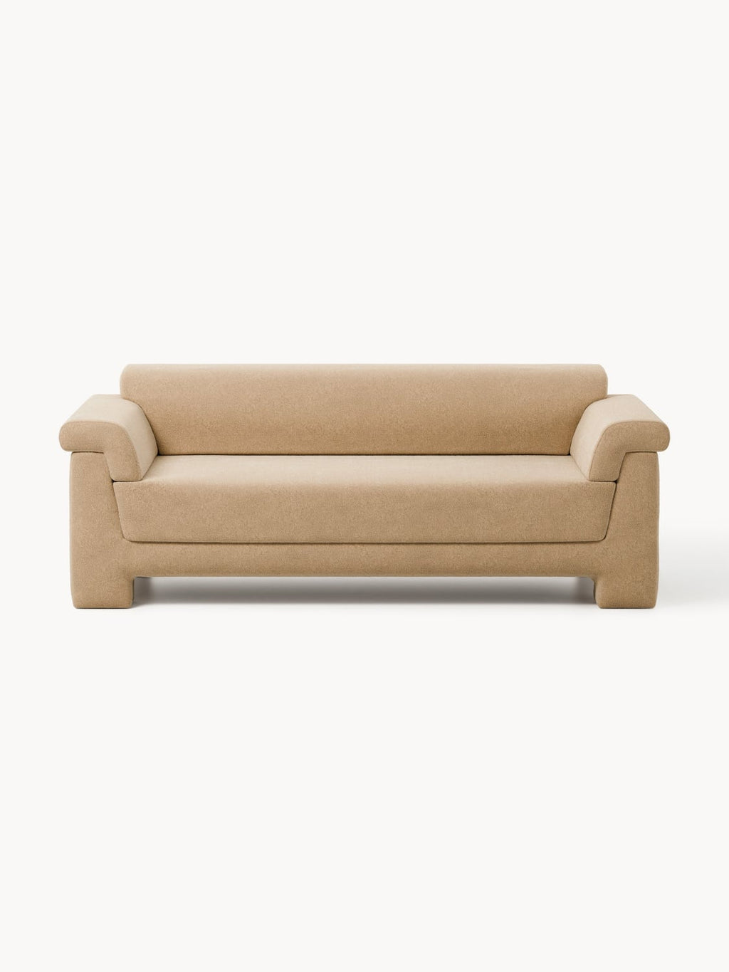 Atlas Bouclé Sofa (2-seater) — Warm Grey