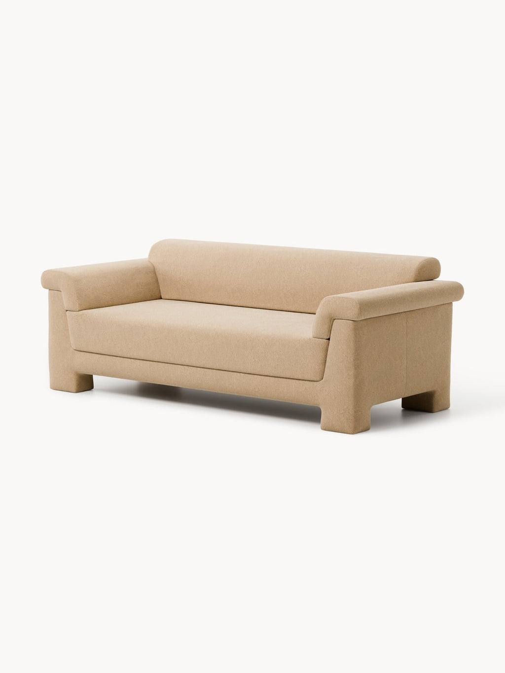 Atlas Bouclé Sofa (2-seater) — Warm Grey