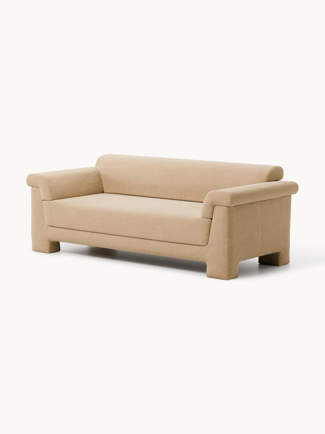 Atlas Bouclé Sofa (2-seater) — Warm Grey