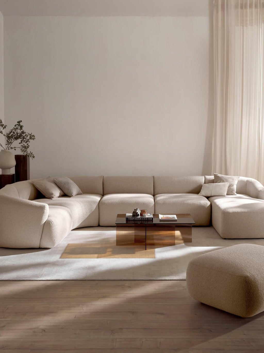 Sofia Modular Bouclé XL Sofa — Alabaster