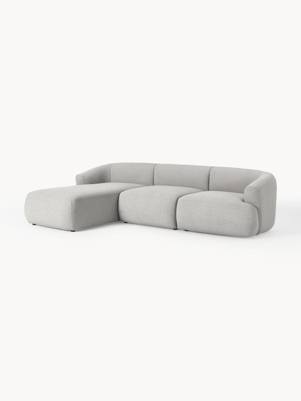 Sofia Modular Bouclé Corner Sofa (3-seater) — Lilac
