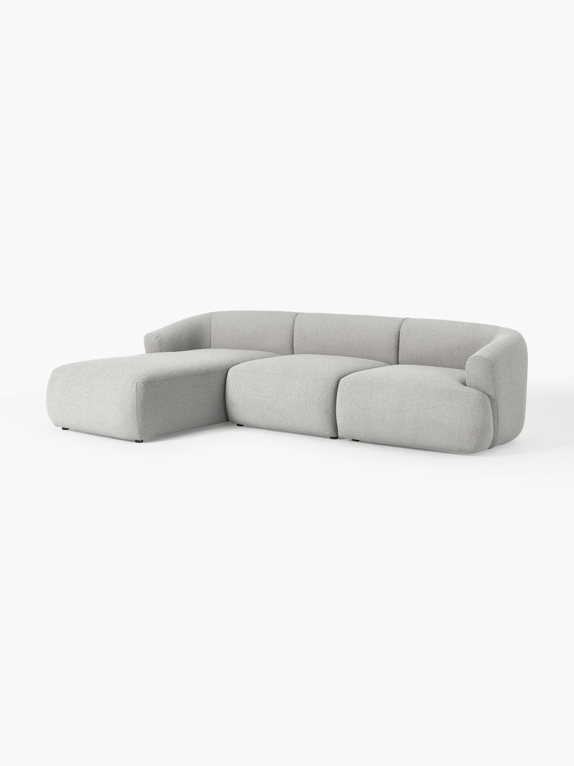 Sofia Modular Bouclé Corner Sofa (3-seater) — Lilac