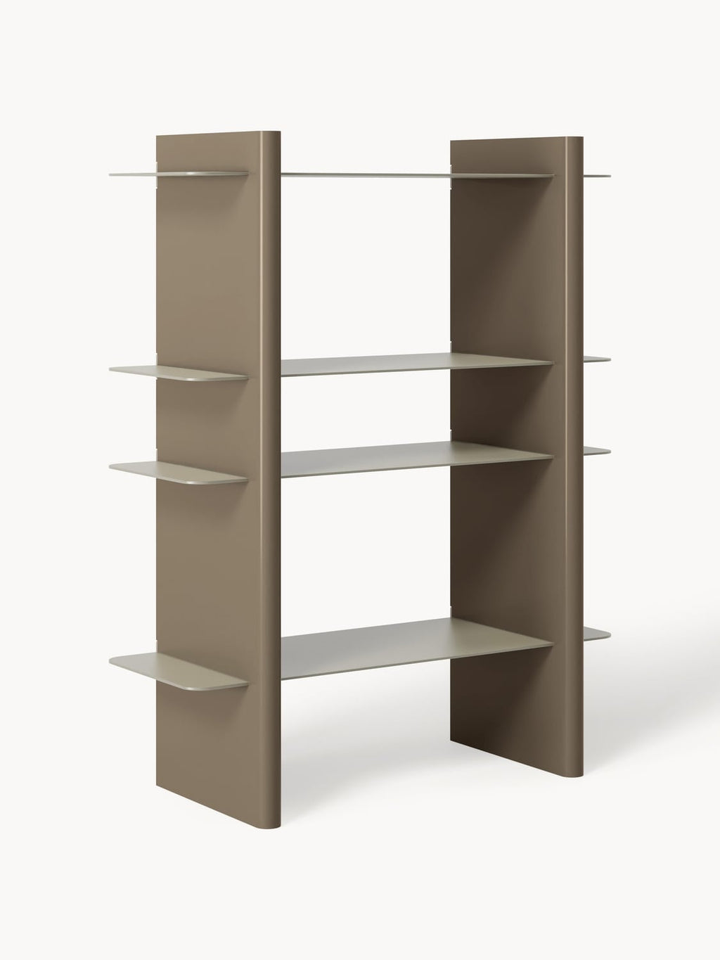 Rami Shelving Unit with Metal Elements — Mushroom