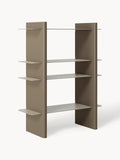 Rami Shelving Unit with Metal Elements — Mushroom