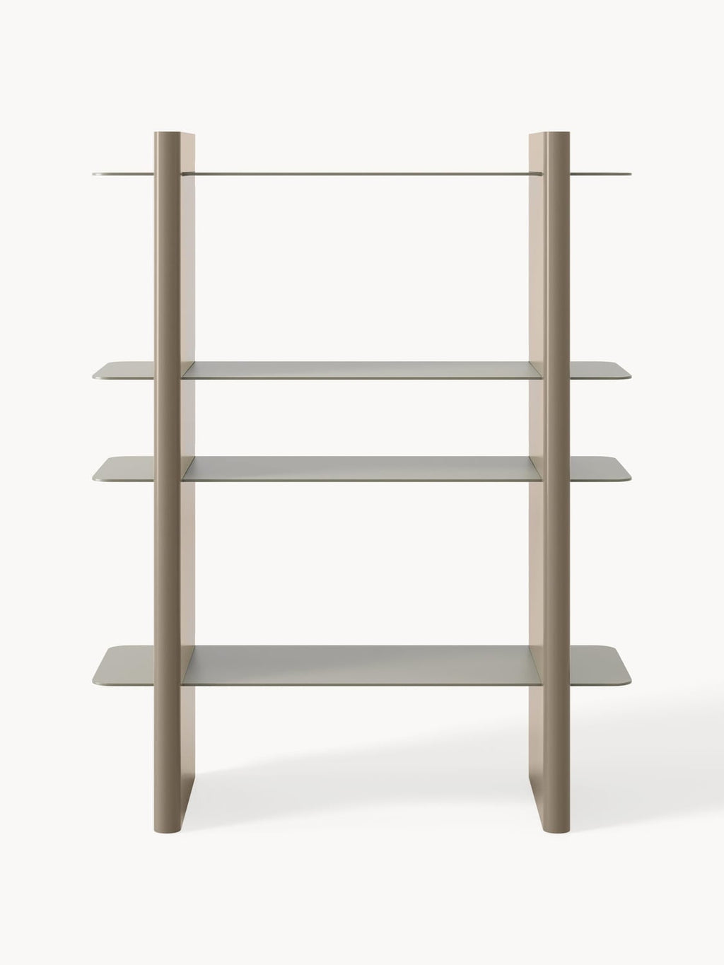 Rami Shelving Unit with Metal Elements — Mushroom
