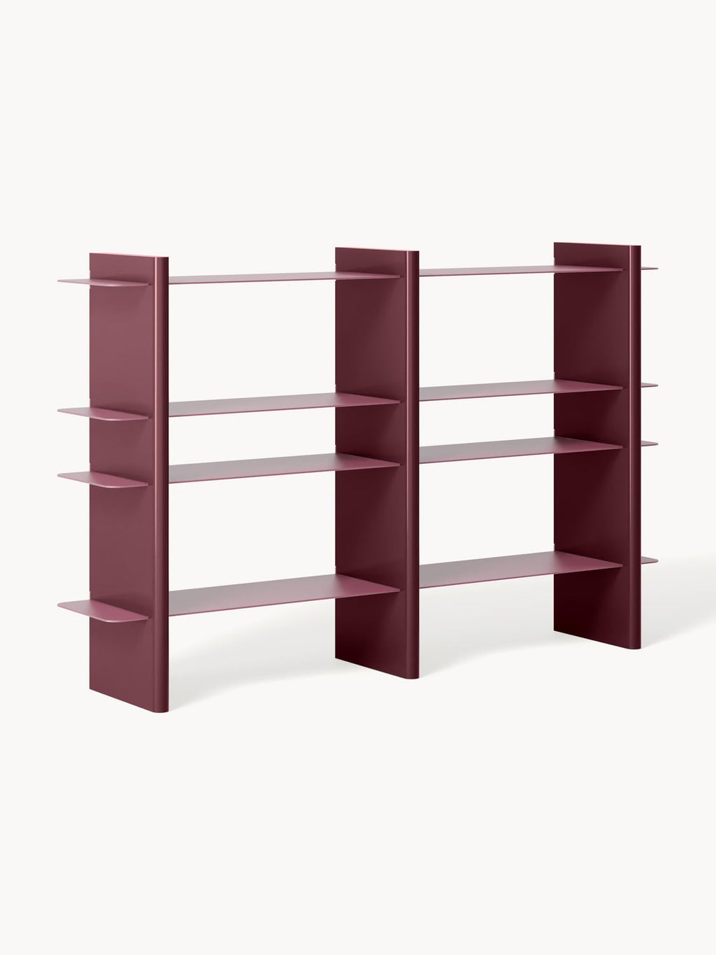 Rami Shelving Unit with Metal Elements — Clay
