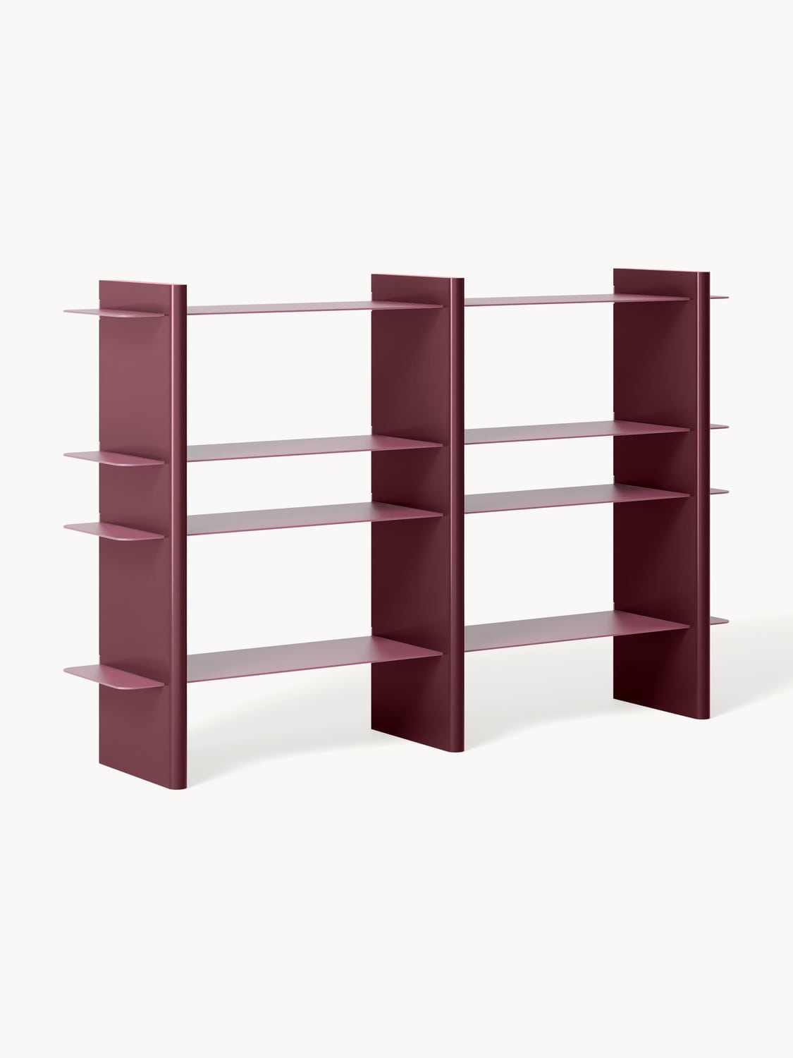 Rami Shelving Unit with Metal Elements — Clay