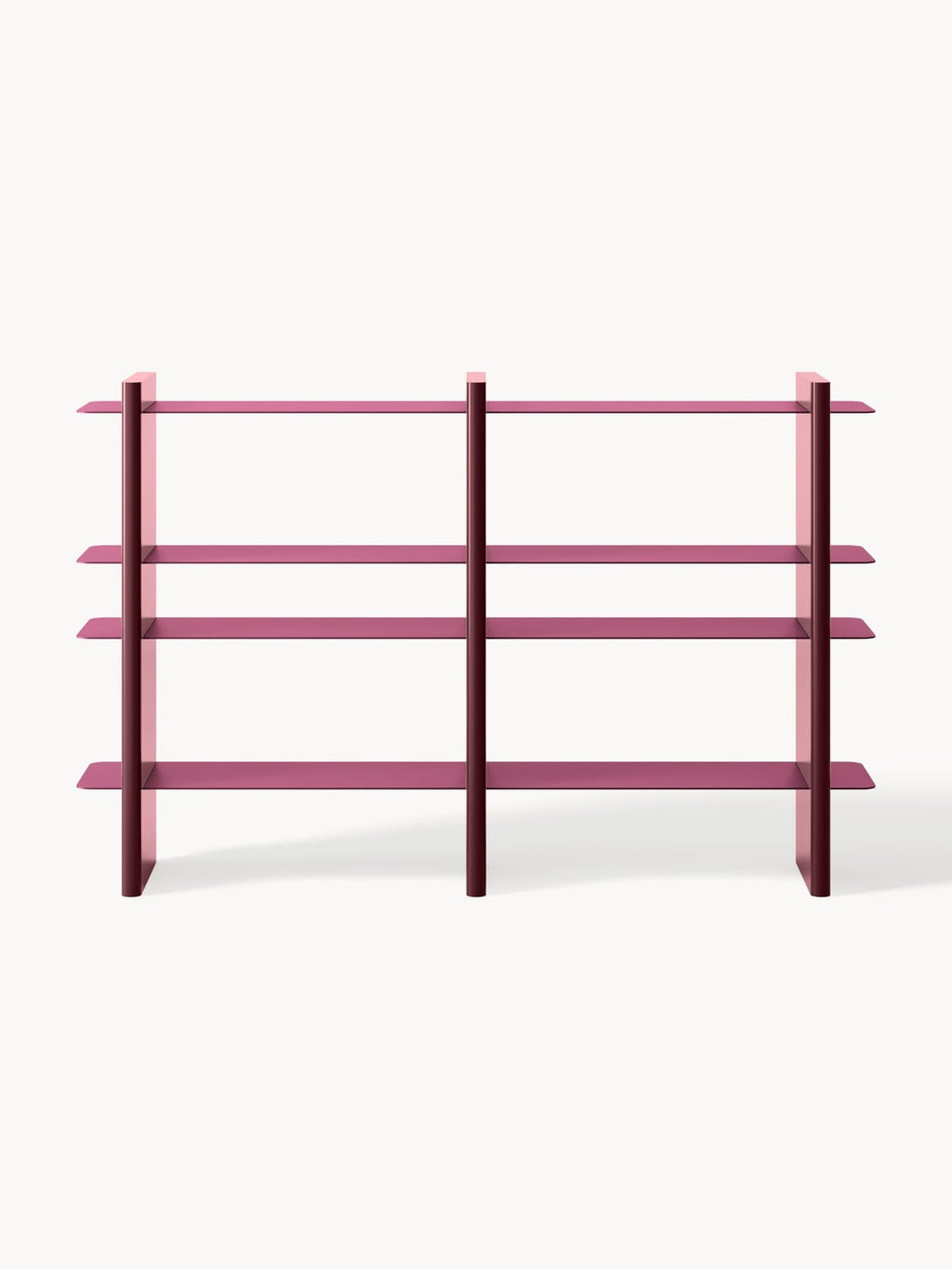 Rami Shelving Unit with Metal Elements — Clay