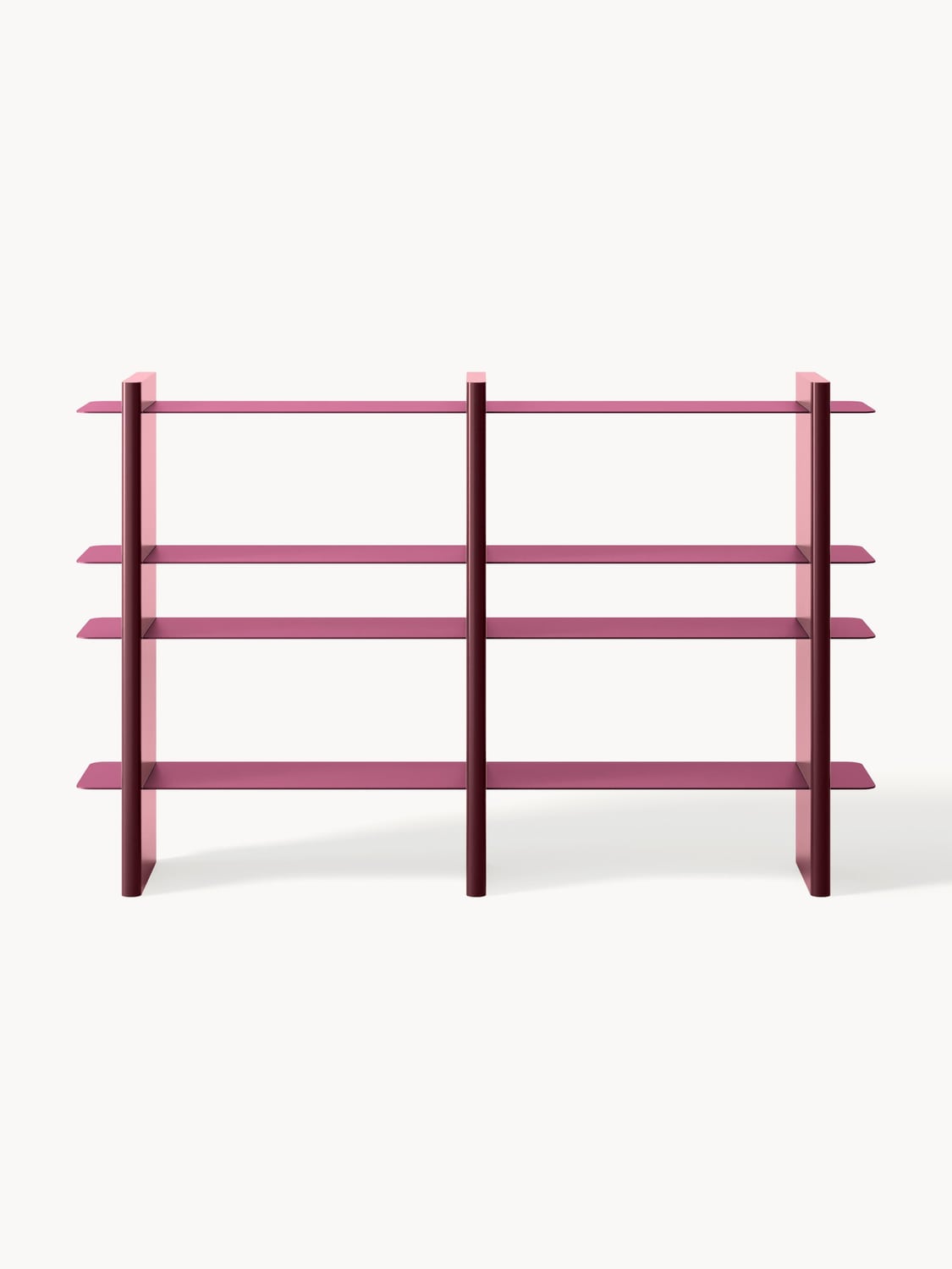 Rami Shelving Unit with Metal Elements — Clay