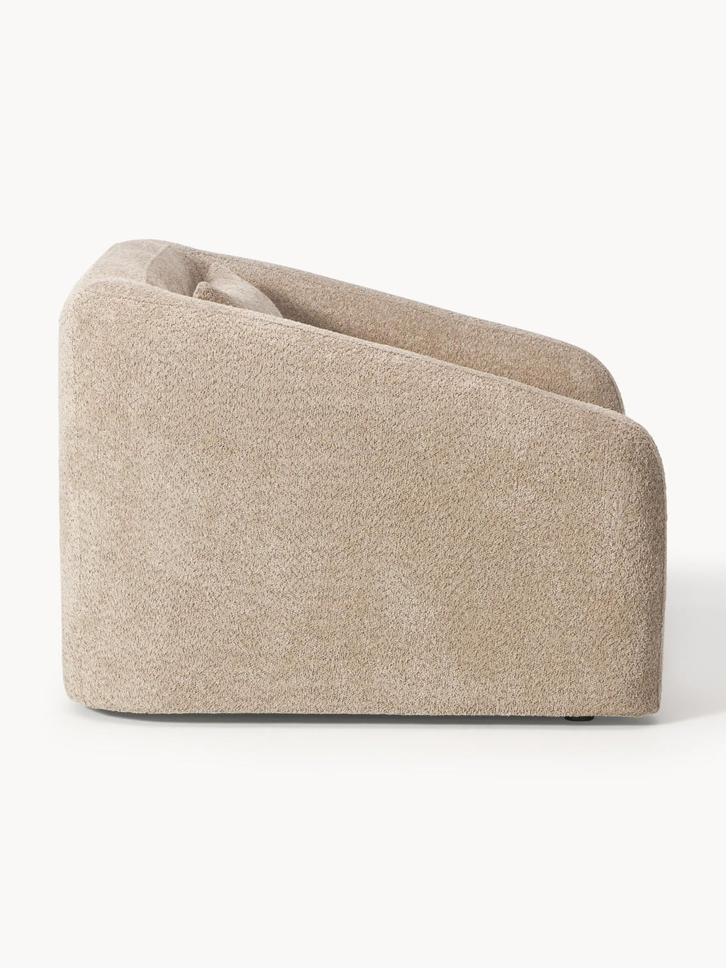 Eliot Sleeper Chair in Teddy Bouclé — Warm Grey