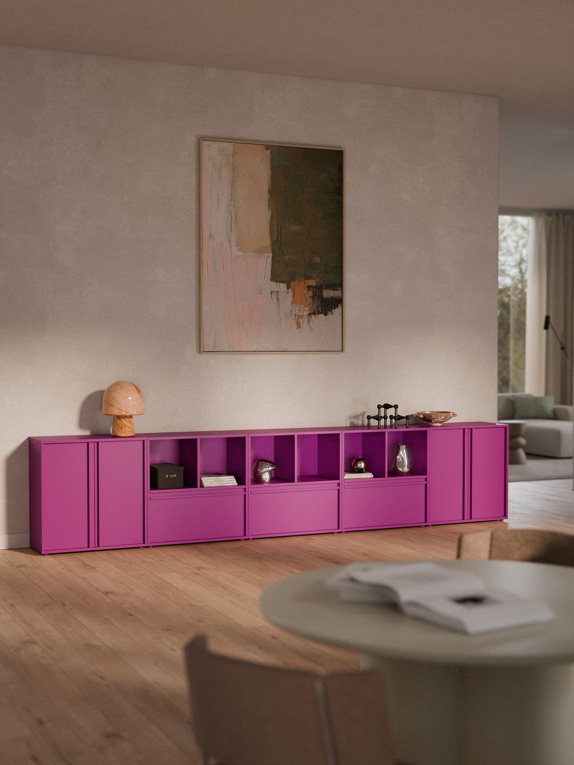 Ani Module for Modular Shelving System — Plum