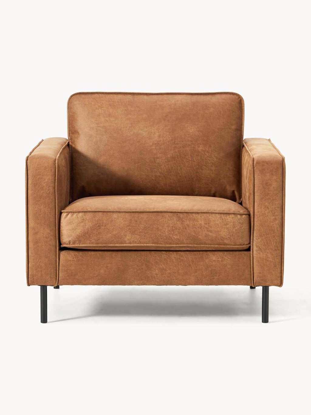 Hunter Leather-Armchair — Terracotta